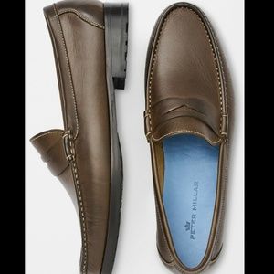 Peter Millar Tempest Penny | Leather - Dark Brown